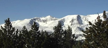 chaine des pyrenees depuis font romeu